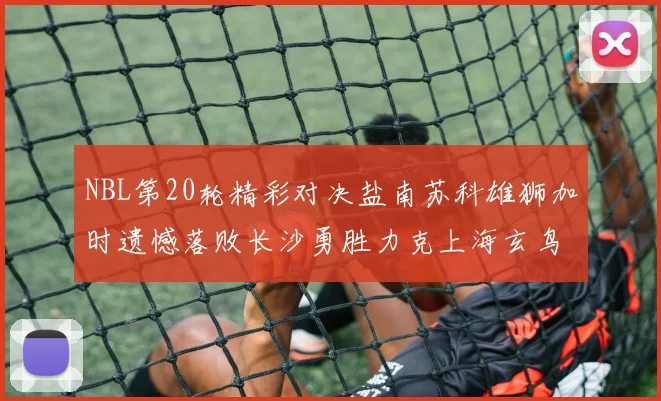 NBL第20轮精彩对决盐南苏科雄狮加时遗憾落败长沙勇胜力克上海玄鸟